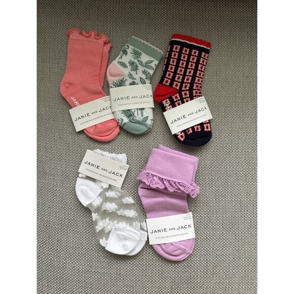 Janie and Jack Girls Set 5 pieces - Picture 1 of 3